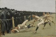 Frederic Remington Touchdown china oil painting artist